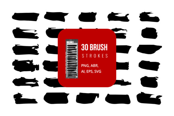 Black Print Brush Strokes Design Guide