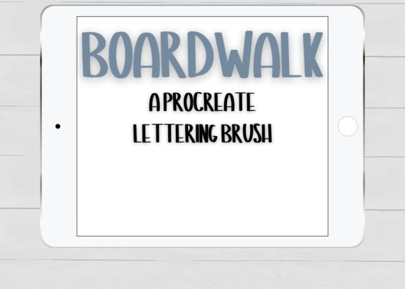 Boardwalk Procreate Brush: Flat Lettering Made Simple