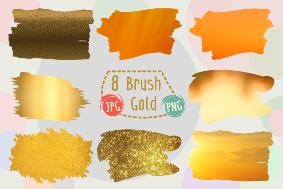 Brush Gold: Elevate Designs with Hand-Drawn Patterns
