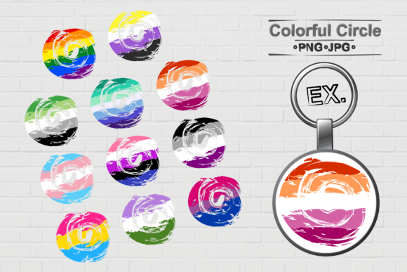 Colorful Circle: Elevating Visual Identity with High-Resolution Digital Assets