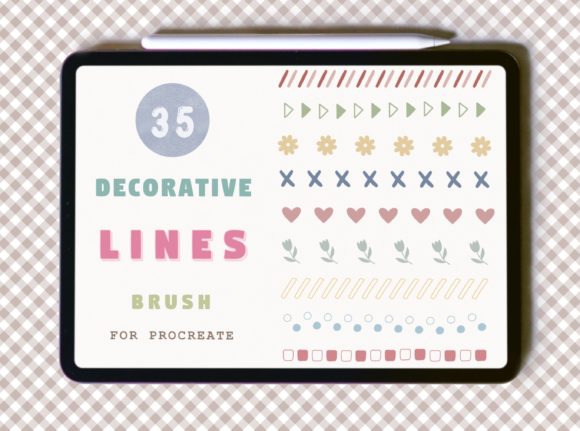 Elevating Digital Art with the Decorative Lines Brush for Procreate