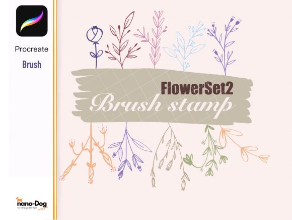 Enhancing Digital Artistry with Procreate Brush 20 Flower Brush Stamps