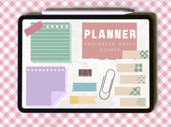 Enhancing Digital Planning with Specialized Procreate Brush Stamps