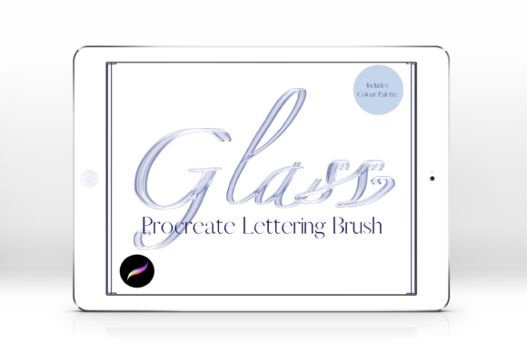 Evaluating the Glass Procreate Lettering Brush Swatch for Digital Typography