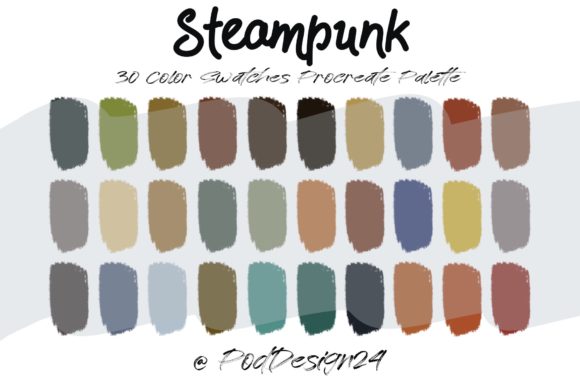 Evaluating the Procreate Color Palette Steampunk for Digital Artists