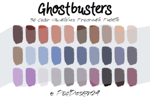 Ghostbusters Procreate Palette: Nostalgic Colors