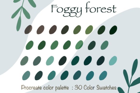 Mastering Atmospheric Depth: The Strategic Value of the Foggy Forest Procreate Color Palette