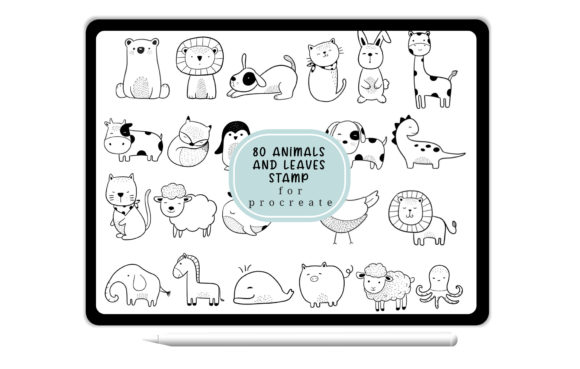 Mastering Digital Illustration with Brush Stamp Procreate - Animals Cartoon