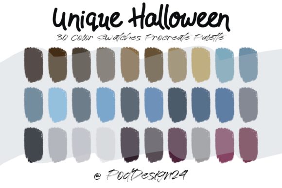 Mastering Spooky Aesthetics with a Procreate Color Palette Unique Halloween