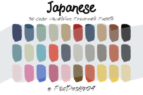 Mastering the Art of Japanese Aesthetics with a Procreate Color Palette