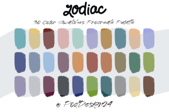 Procreate Color Palette Zodiac Guide