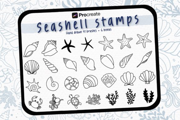 Procreate Stamps Seashells Guide