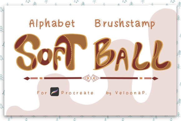 Strategic Branding with the Brush Stamp Softball Alphabet for Procreate
