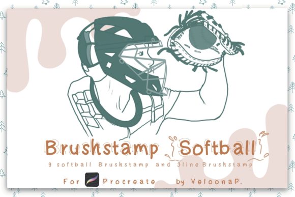 Strategic Visual Storytelling with the Brush Stamp Softball Set for Procreate