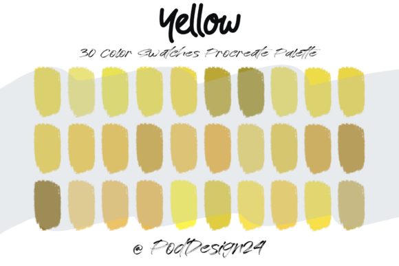 Unlocking Creativity with the Procreate Color Palette Yellow
